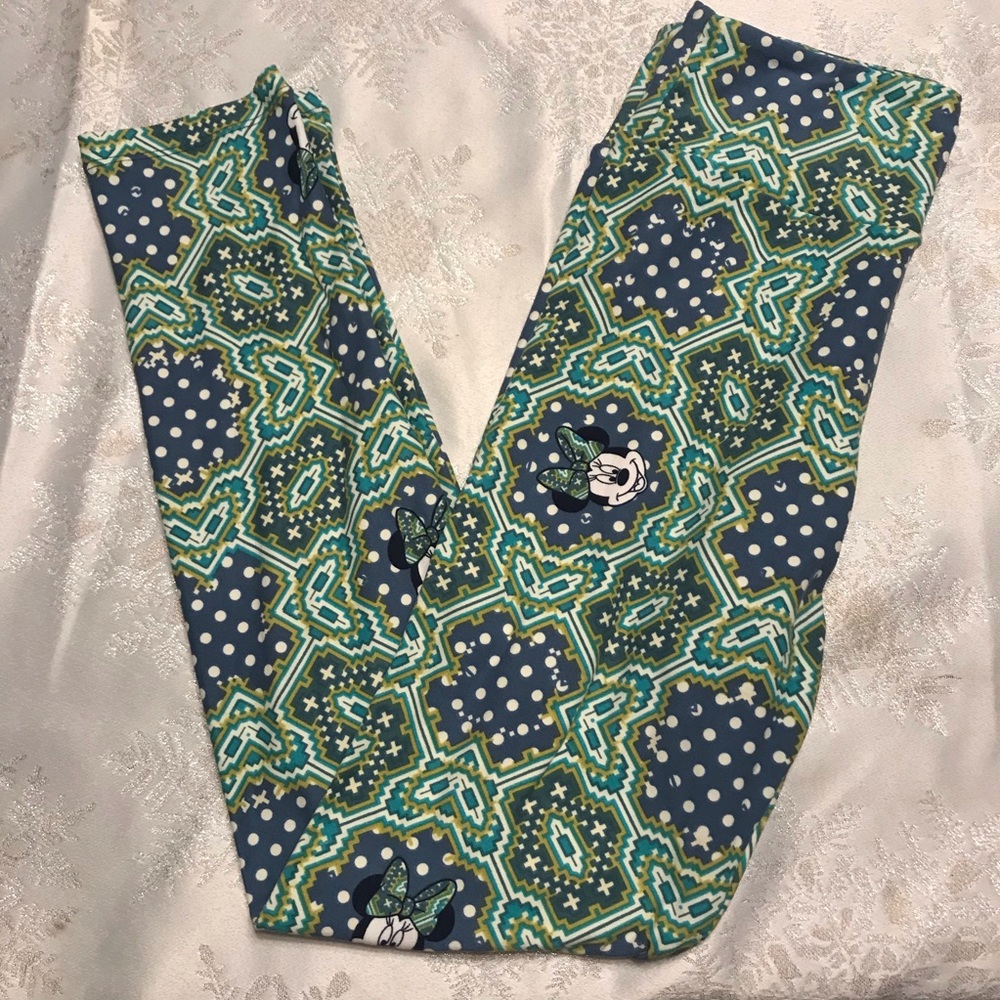 Disney Collection Minnie Mouse leggings green one size